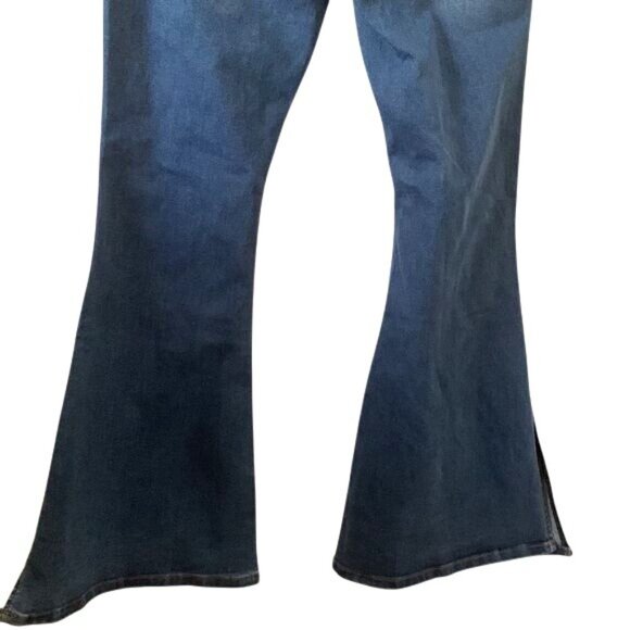 Bamboo Womens Flare Jeans Size 11 Blue Denim - Picture 7 of 11